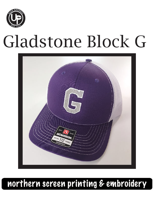 Gladstone Block G Hat – northern screen printing & embroidery